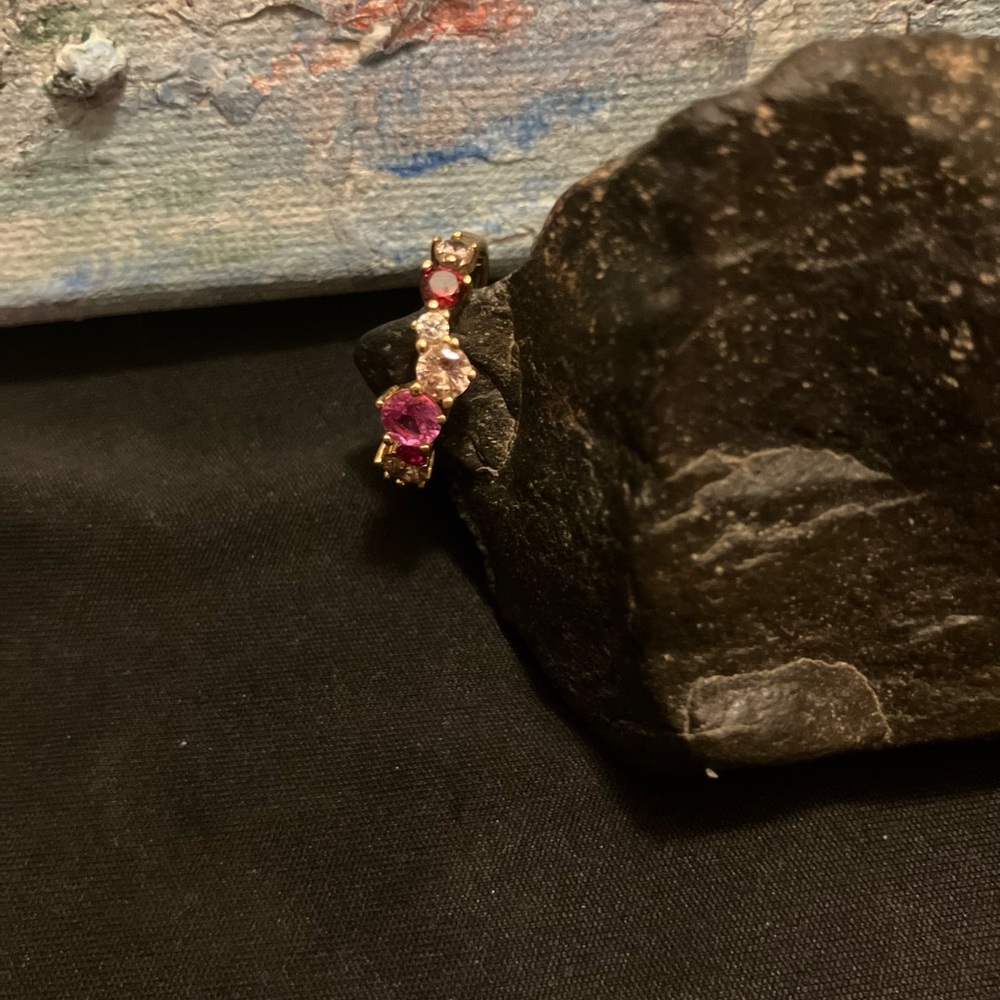 Elegant Pink and Gold Women's Ring